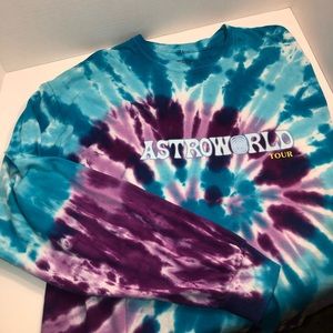 Brand New Tie Die Astro World Long Sleeve